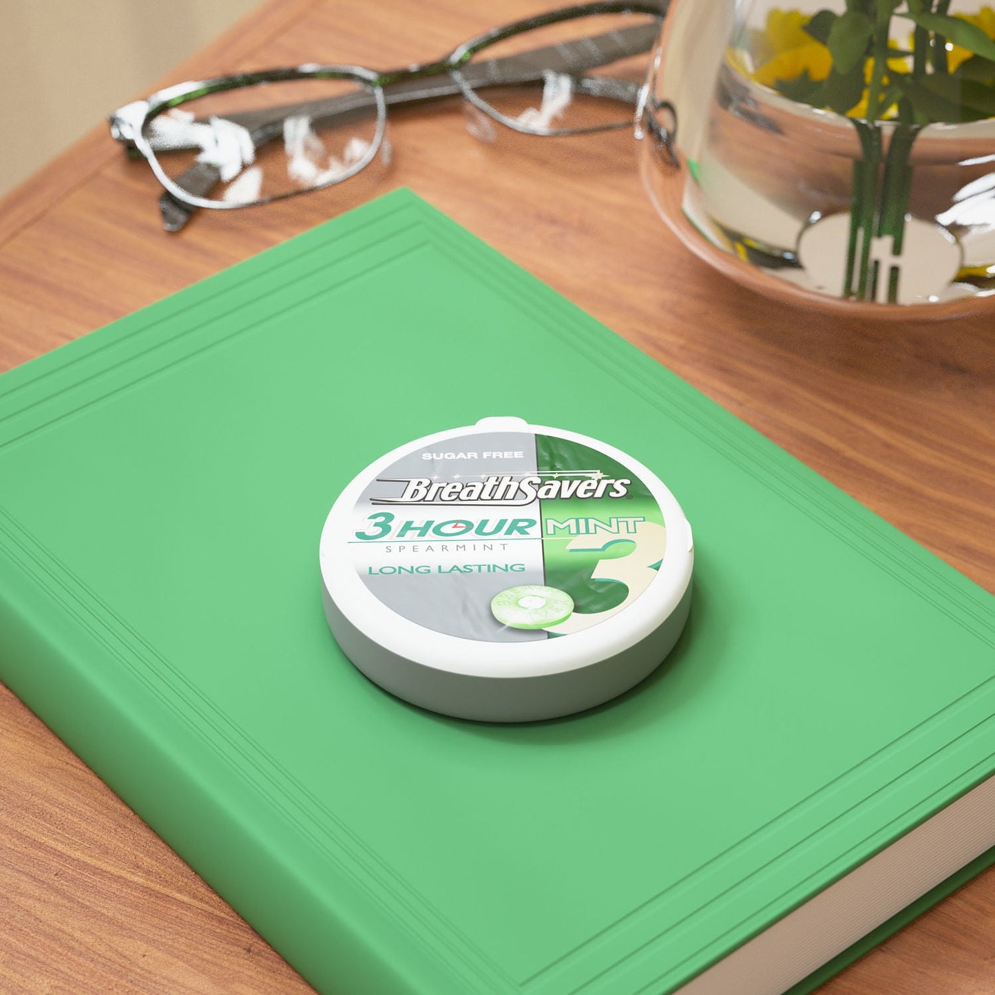 Breath Savers Spearmint Sugar Free Breath Mints, Tins 1.27 oz, 8 Count