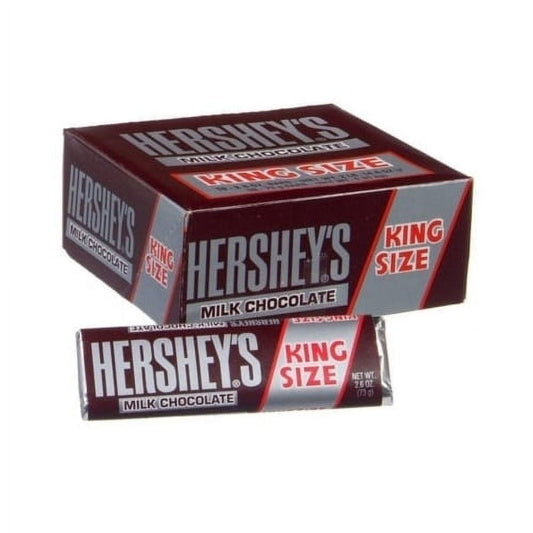 Hershey's King Size Milk Chocolate Bars, 2.6 oz, 18 Count