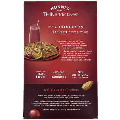 Thin Addictives Cranberry Almond Thin Cookies, 75 Count (20.3 Ounce)