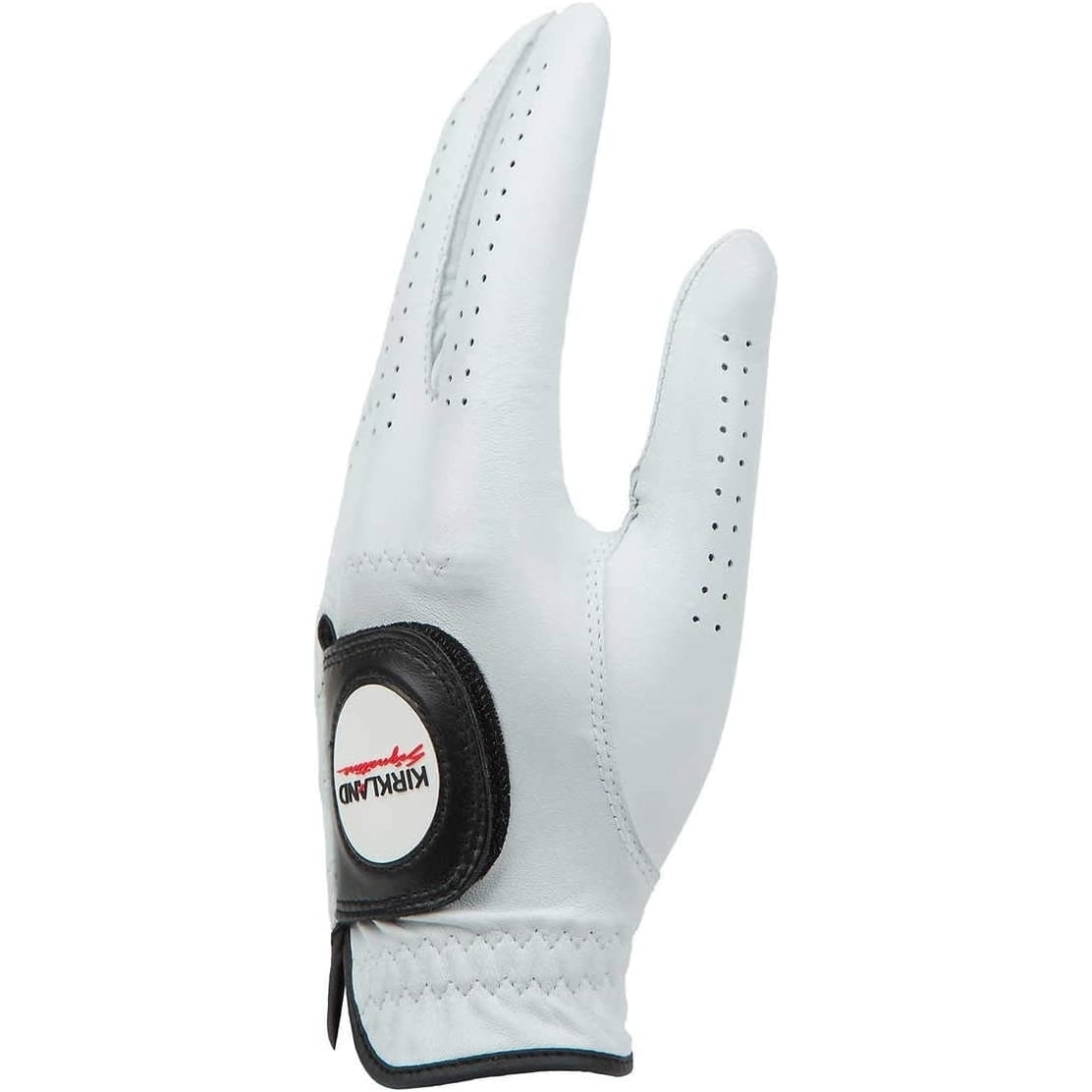 Kirkland Signature Premium Leather Golf Glove Right Handed Golfer 4Pk, White XL