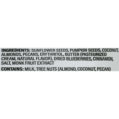 NuTrail Low Karb Keto Blueberry Cinnamon Nut Granola Healthy Breakfast Cereal, 22 Ounce