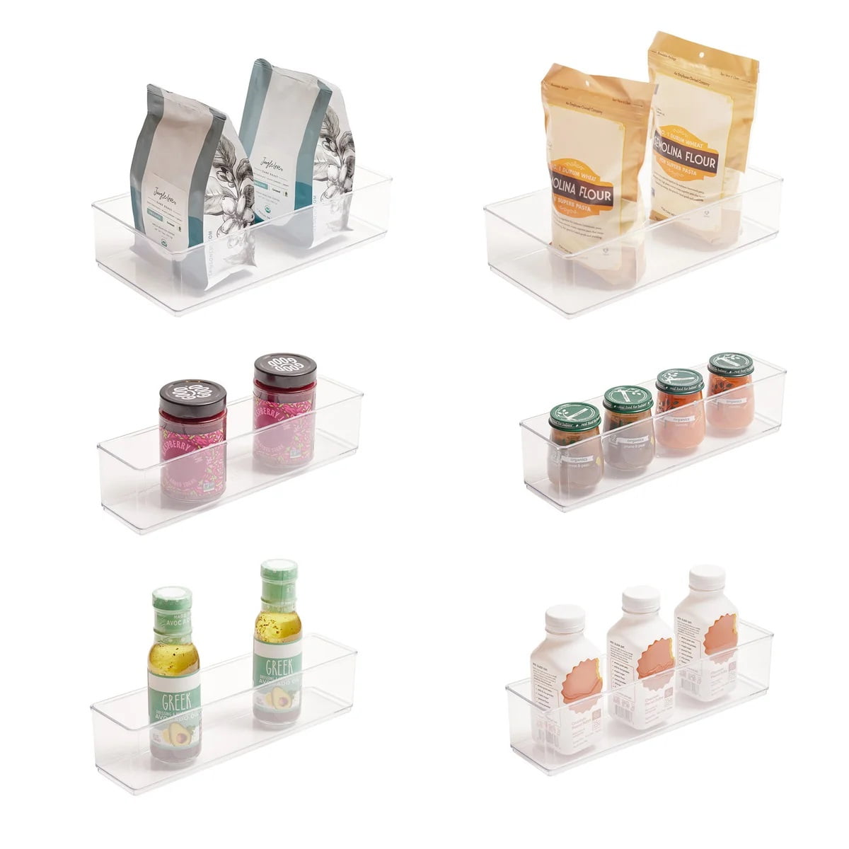 Clearly 6 Piece Organizer Set