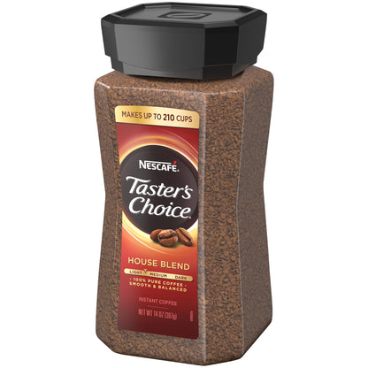 Nescafe Taster's Choice House Blend Instant Coffee, 14 Ounce Jar