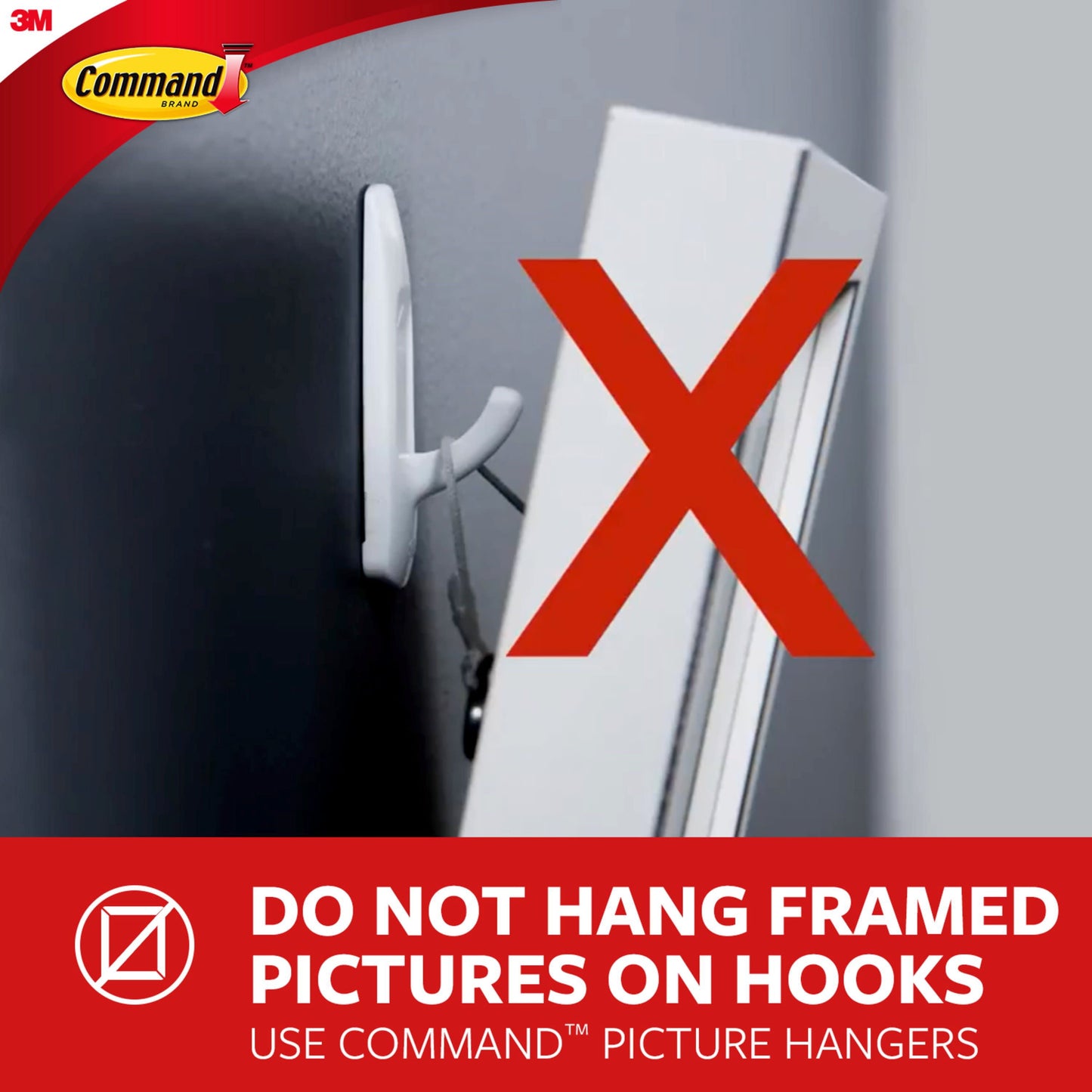 Command Broom and Mop Grippers Wall Hook, White, Damage Free Organizing, 2 Hangers