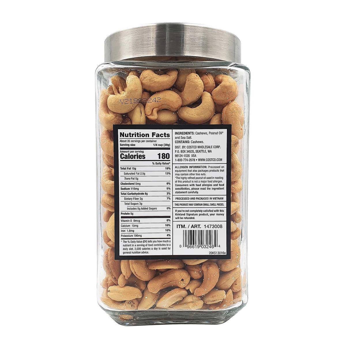 Kirkland Signature Black Label Premier Cashews (38 Ounce)