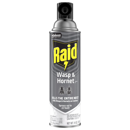 Raid Killer 33 Outdoor Wasp and Hornet Insecticide Value Pack, 14 oz, 2 Count