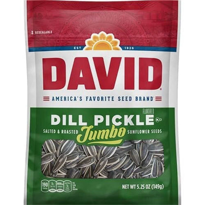 David Sunflower Seeds Variety Pack, 4 Flavorful Flavors, 5.25 Ounce Each, 1 Bag per Flavor