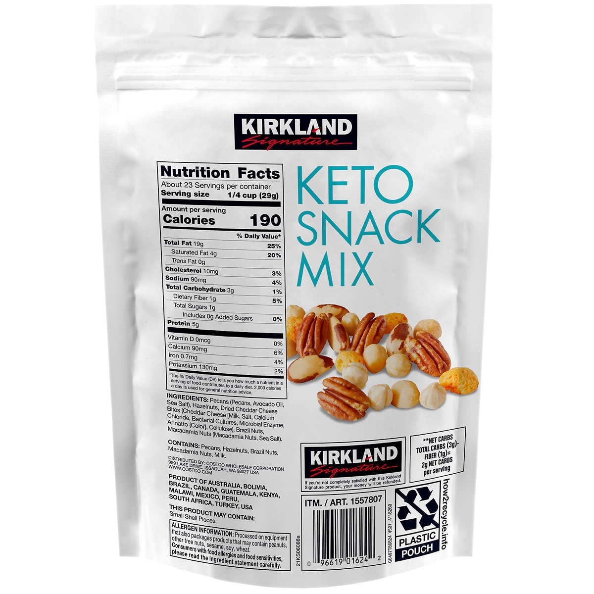 Kirkland Signature Keto Snack Mix 24 Ounce
