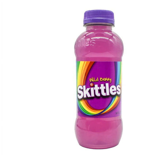 SKITTLES Flavored Drink - Wild Berry Flavors 14 Fl oz. Bottle - Pack Of 12