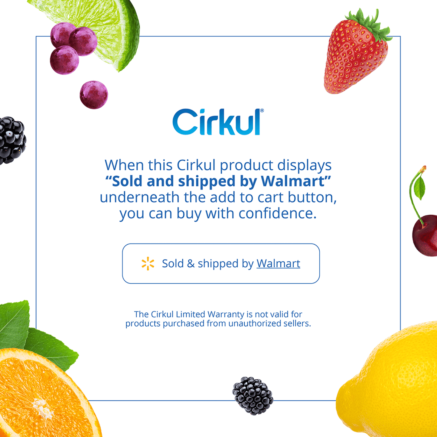 Cirkul 22 oz White Stainless Steel Bottle Starter Kit with Blue Lid and 2 Flavor Cartridges (Fruit Punch & Mixed Berry)