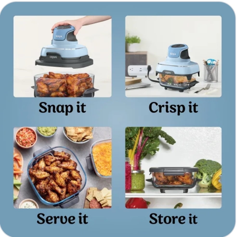 Ninja Crispi??Portable Cooking System, Denim Blue