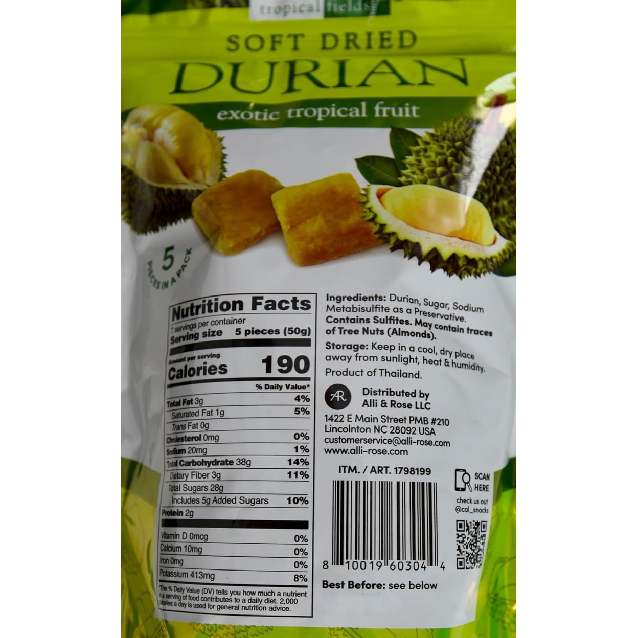 Soft Dried Durian ??Exotic Tropical Fruit