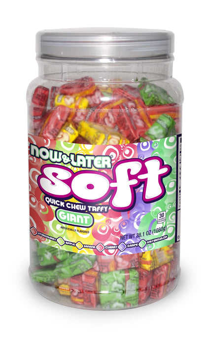 Now and Later, Giant Assorted Flavors Soft Chews Candy, 38.1 Oz