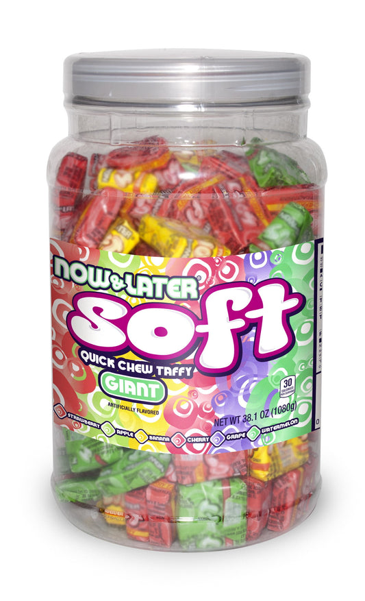 Now and Later, Giant Assorted Flavors Soft Chews Candy, 38.1 Oz