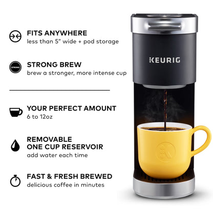 Keurig K-Mini Plus Single Serve K-Cup Pod Coffee Maker, Black