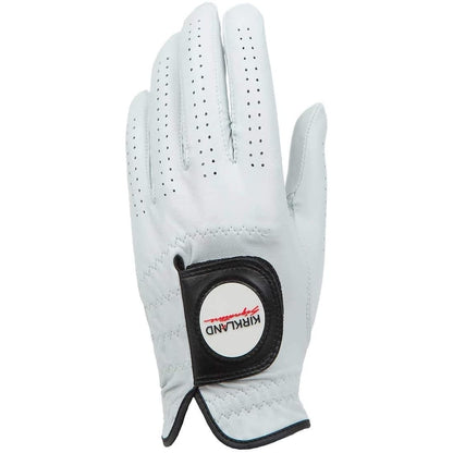 Kirkland Signature Premium Leather Golf Glove Right Handed Golfer 4Pk, White XL