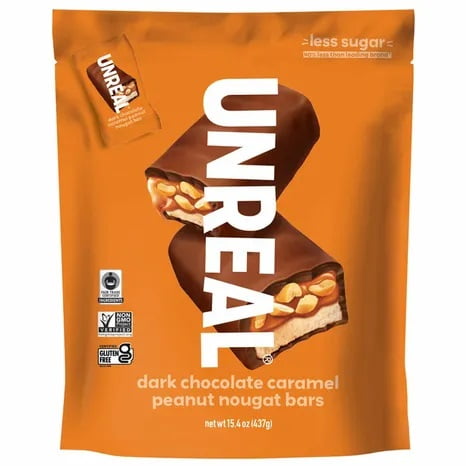 Unreal Dark Chocolate Caramel Peanut Nougat, 15.4 oz