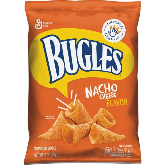 (Price/CASE)Bugles Nacho Cheese Flavor 3 Ounces Per Bag - 6 Per Case