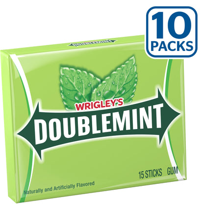 Doublemint Sugar Free Chewing Gum - 10 Count Bulk Box