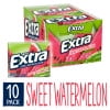 Extra Sweet Watermelon Sugar Free Chewing Gum - 10 Count Bulk Box (150 Total Pieces)