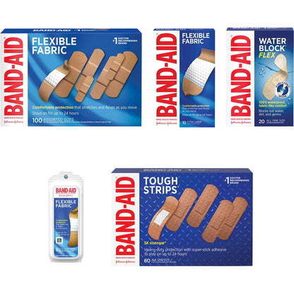Band-Aid Adhesive Bandages Assorted 198 Count