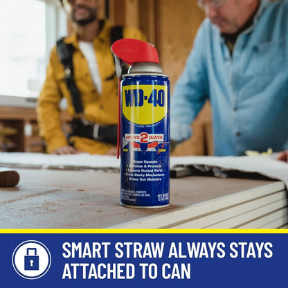 3 Pack - WD-40 Original Formula, Multi-Use Product with Smart Straw Sprays 2 Ways, Stops Squeaks, Protects Against Corrosion, Loosens Rusted Parts, Frees Sticky Mechanisms, Drives Out Moisture, 8 OZ