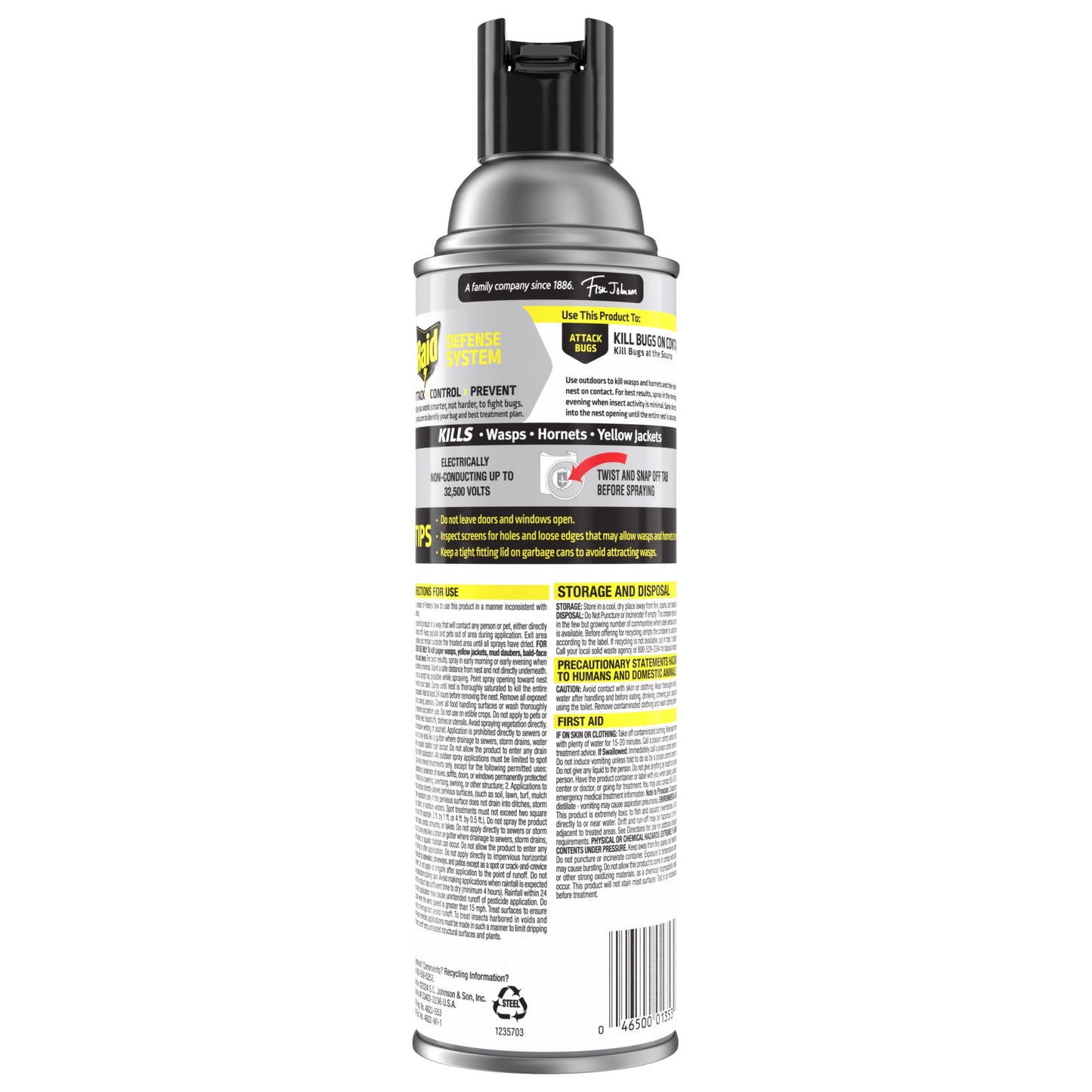 Raid Killer 33 Outdoor Wasp and Hornet Insecticide Value Pack, 14 oz, 2 Count