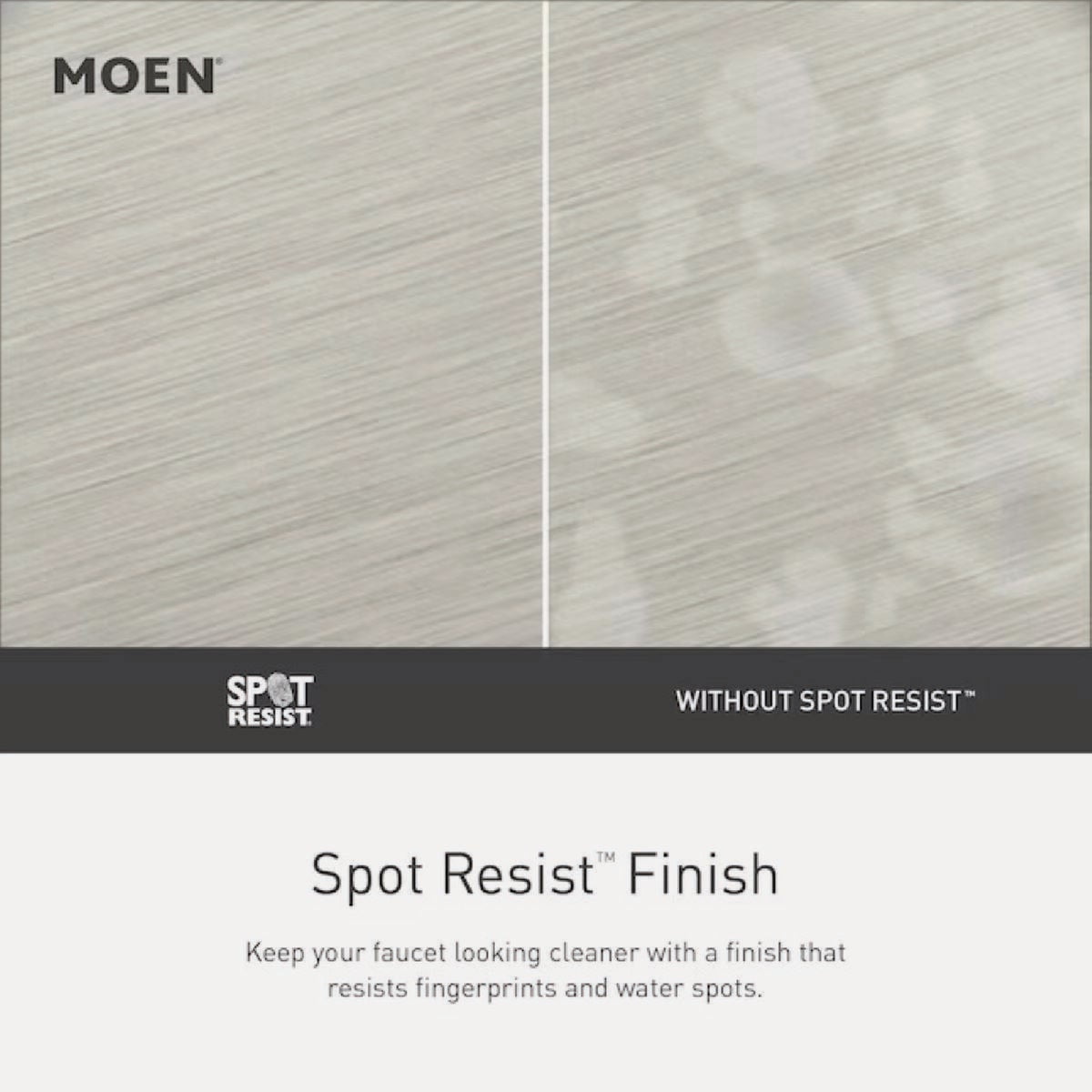 Moen Spot Resistant Brushed Nickel 6 In. Dia. Spray Head Handheld Shower