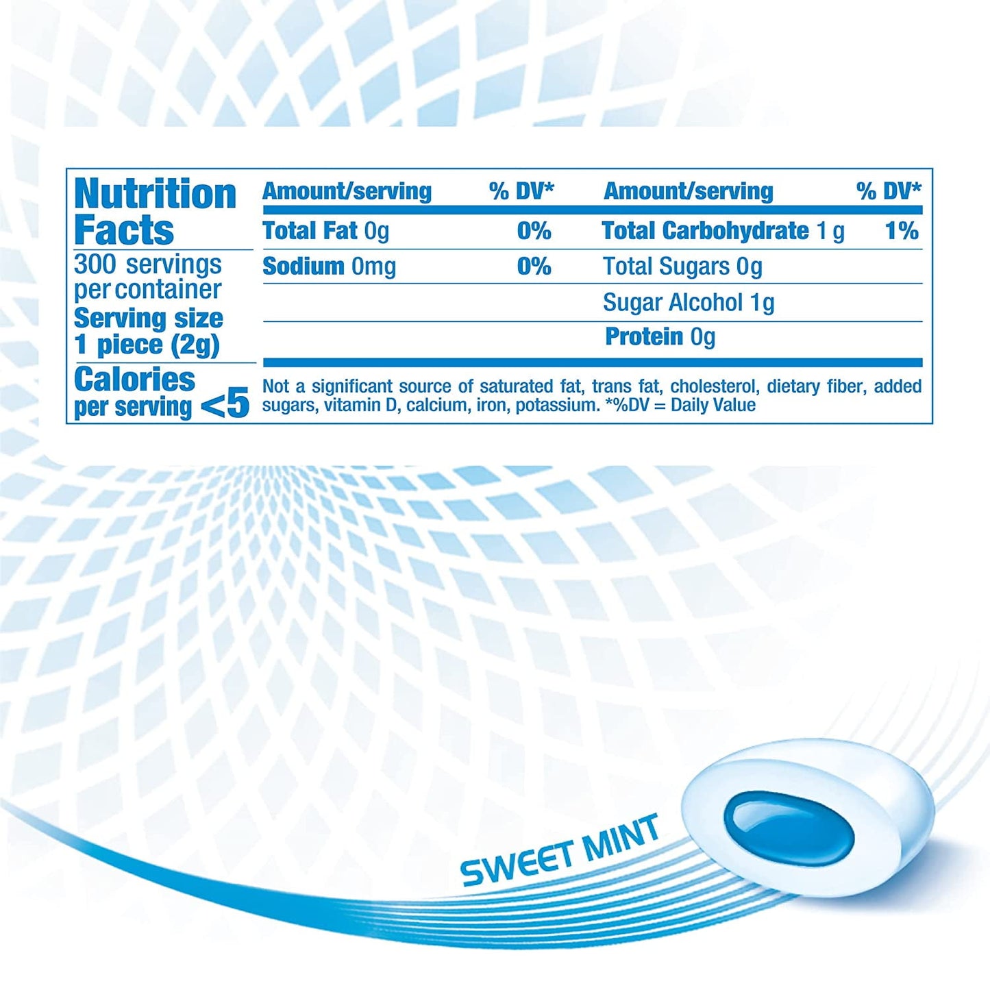Mentos Pure Fresh Sugar-Free Chewing Gum, Sweet Mint, 50 Count, 6 Bottles (300 Regular Size Pieces)