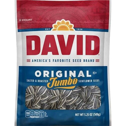 David Sunflower Seeds Variety Pack, 13 Flavors, 5.25 Ounce Each, 1 Bag per Flavor
