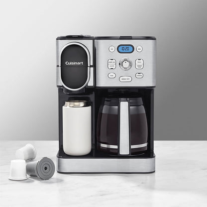 Cuisinart Coffee Center 2-IN-1 Coffeemaker, Stainless Steel, SS-16, New