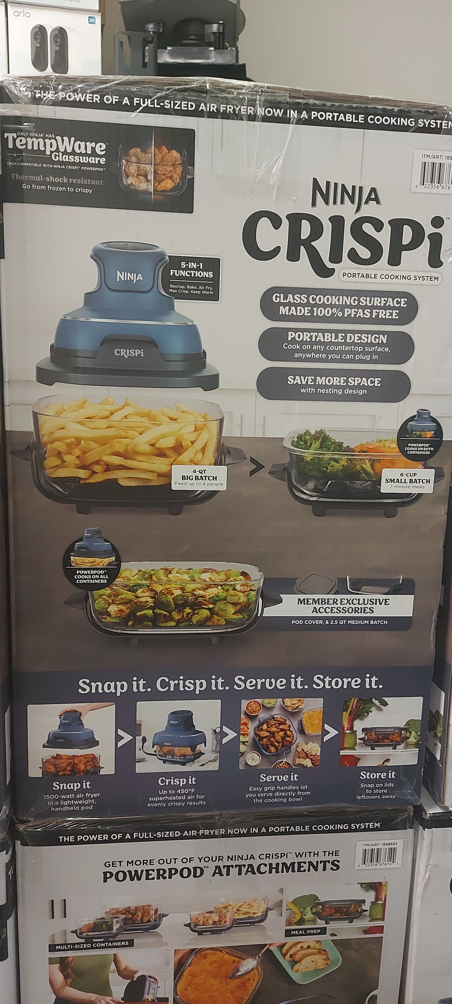 Ninja Crispi??Portable Cooking System, Denim Blue