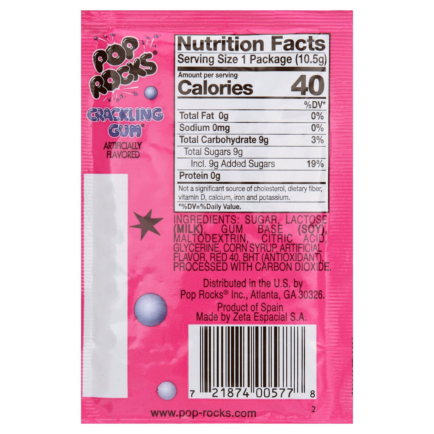 Pop-Rocks Variety 9 Flavor Pack by Inspired Candy, Set Includes One Pouch Each of Nine Flavors