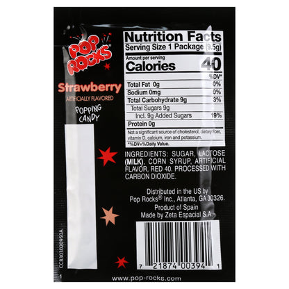 Pop Rocks Strawberry Popping Candy, 24 Ct, 8.04 oz
