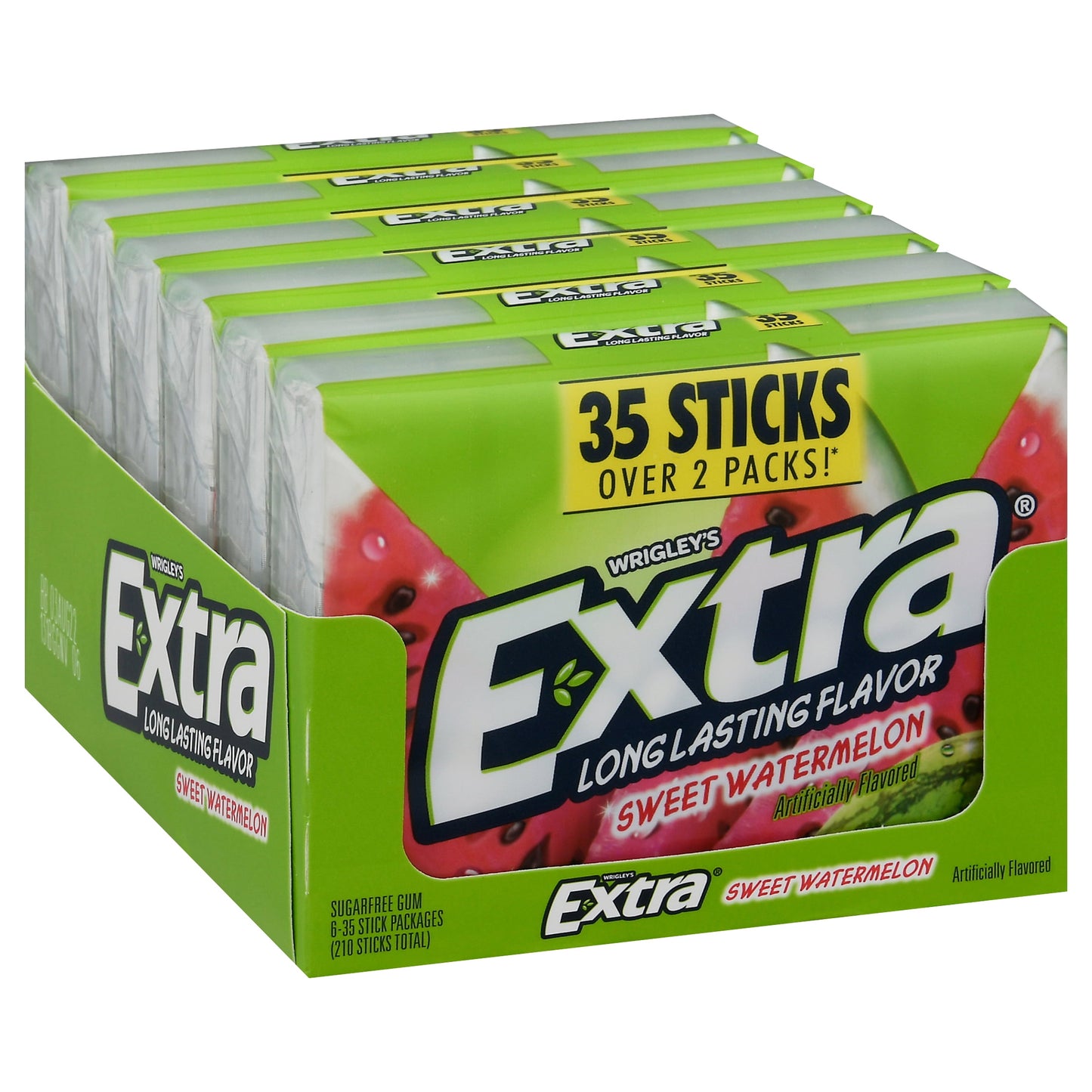 Wrigley's Extra Sweet Watermelon 6-35 sticks pack 210 sticks total