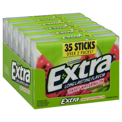 Wrigley's Extra Sweet Watermelon 6-35 sticks pack 210 sticks total