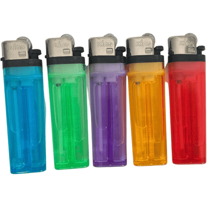 King Classic Disposable Butane Lighters Assorted Colors 50 Lighters Per Box 200 Count 4 Boxes