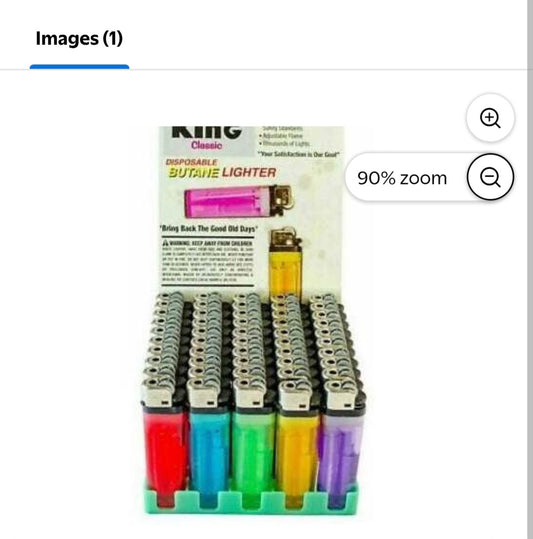 King Classic Disposable Lighter (50 Count)